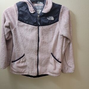 The North Face Pink and Black Fleece Jacket